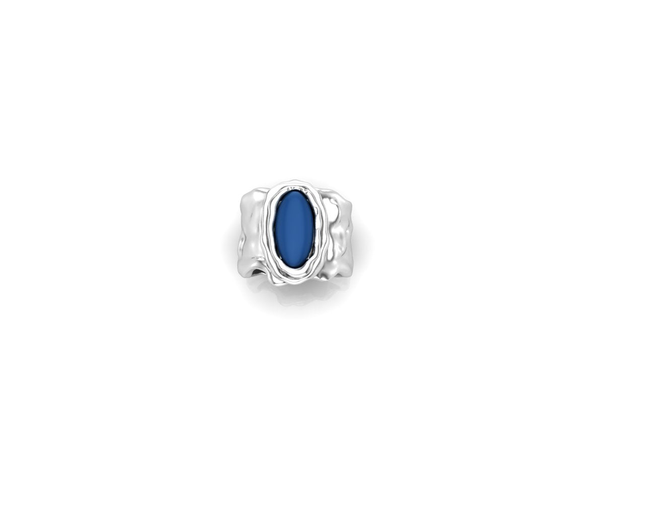 A blue Opal Ring 3D